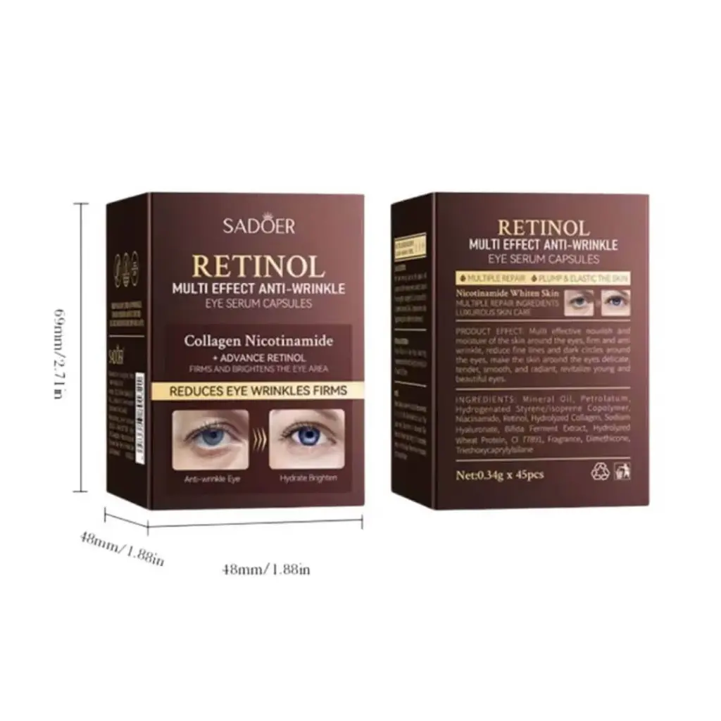 SADOER RETINOL MULTI EFFECT ANTI-WRINKLE EYE SERUM CAPSULES