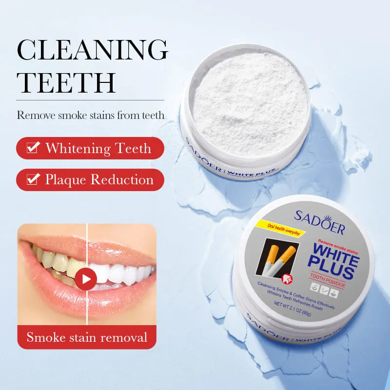 SADOER Remove Smoke Stains White Plus Tooth Powder (SADOER)