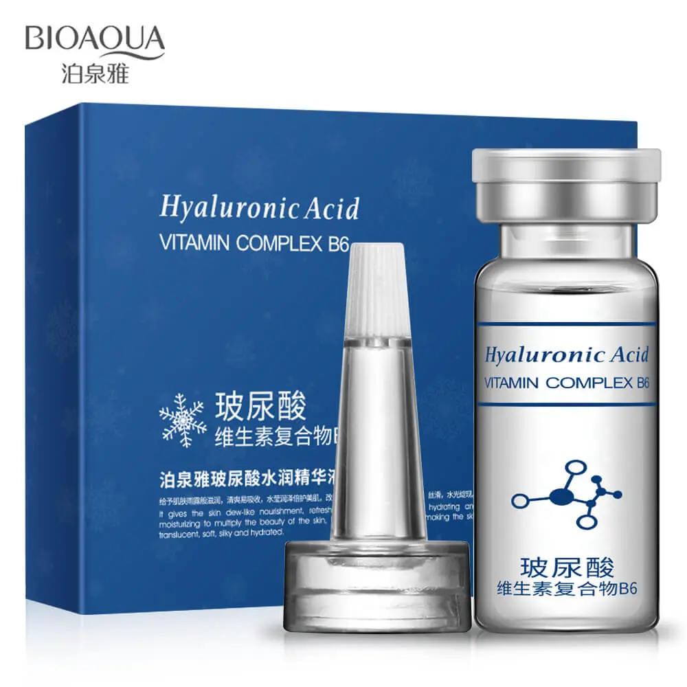 سيروم أمبولات الهيالورونيك أسيد ومُركّب فيتامين B6 للترطيب العميق والنضارة (BIOAQUA)
