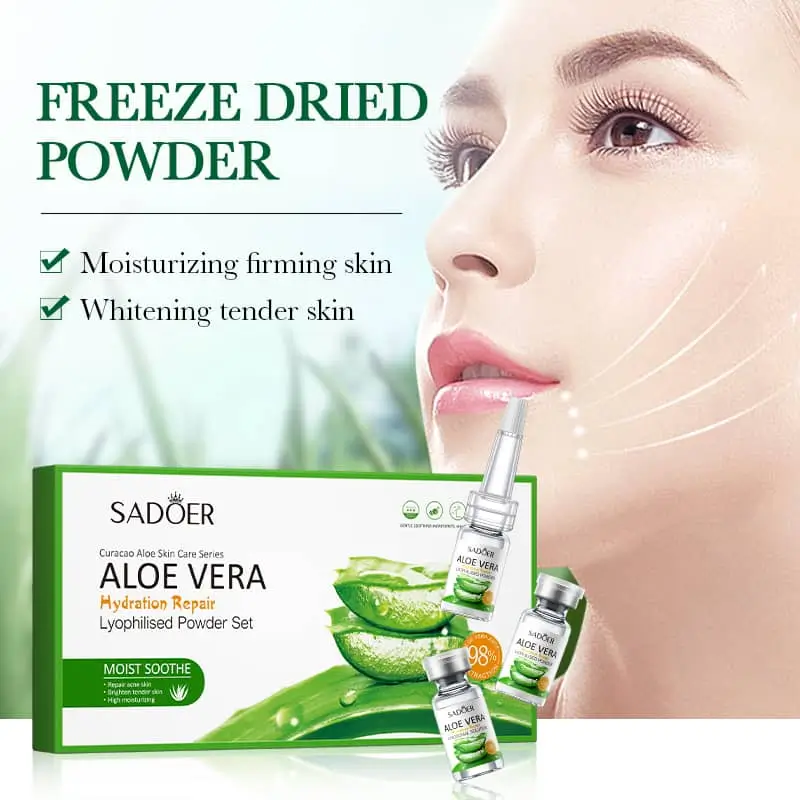 Coffret Poudre Lyophilisée À L'Aloe Vera Réparation Et Hydratation (SADOER)