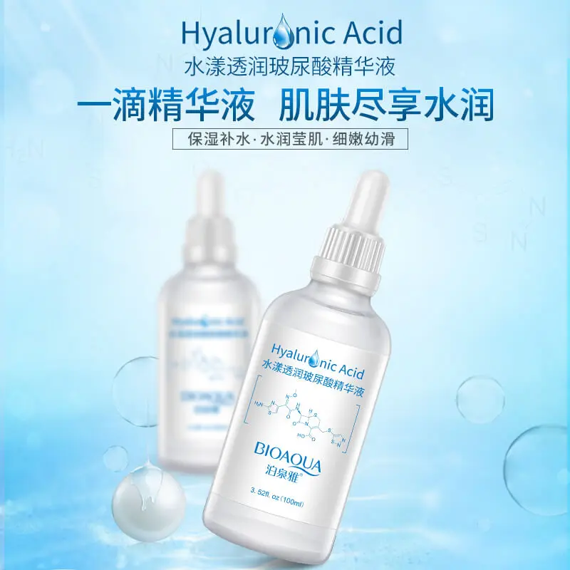 سيروم بيواكوا بحمض الهيالورونيك للترطيب الفائق والنضارة (BIOAQUA Hyaluronic Acid Essence - 100ml)