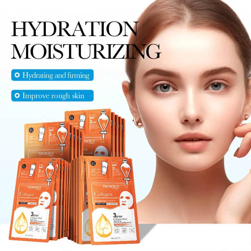 Masque Facial Tri-Étape Au Collagène Nourrissant Et Régénérant (BIOAQUA)
