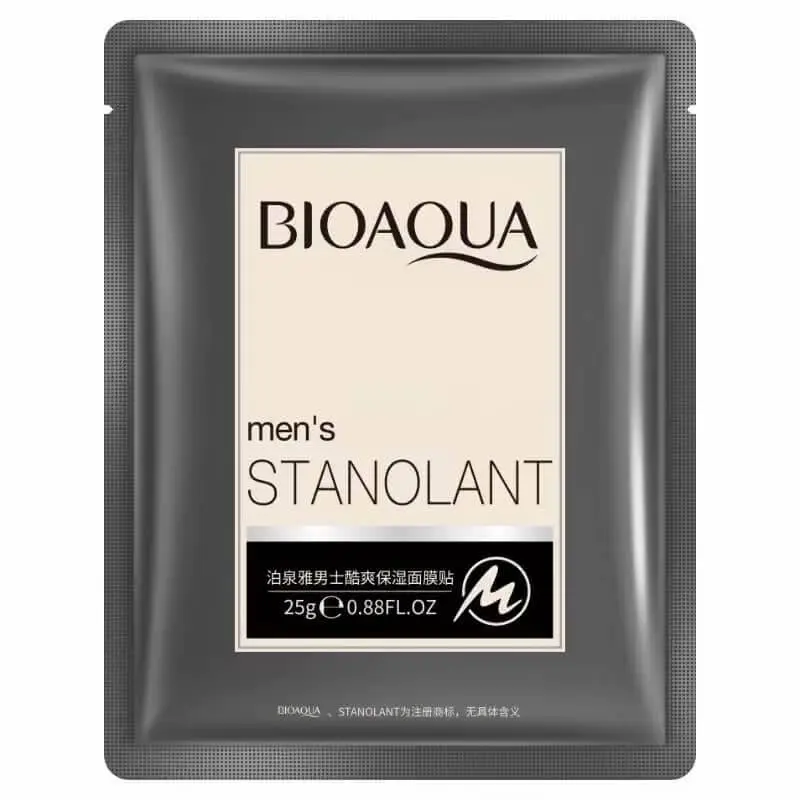 ماسك للوجه للرجال لترطيب وتنظيف البشرة والتحكم بالإفرازات الدهنية (BIOAQUA Stanolant)