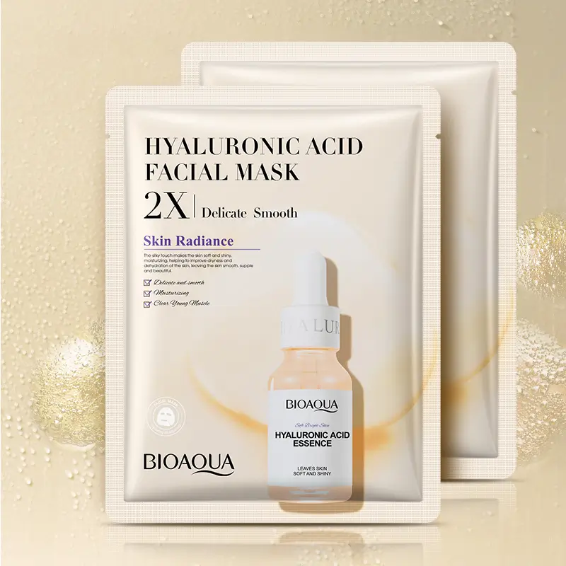 قناع الوجه بحمض الهيالورونيك لترطيب ونعومة البشرة مضاعفة 2X (BIOAQUA)