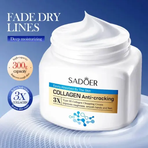CRÈME ANTI-CREVASSES ET HYDRATANTE AU COLLAGÈNE SADOER (SADOER - 300g)