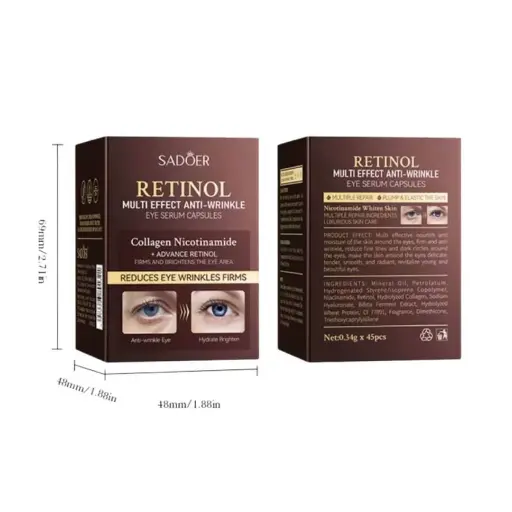 SADOER RETINOL MULTI EFFECT ANTI-WRINKLE EYE SERUM CAPSULES