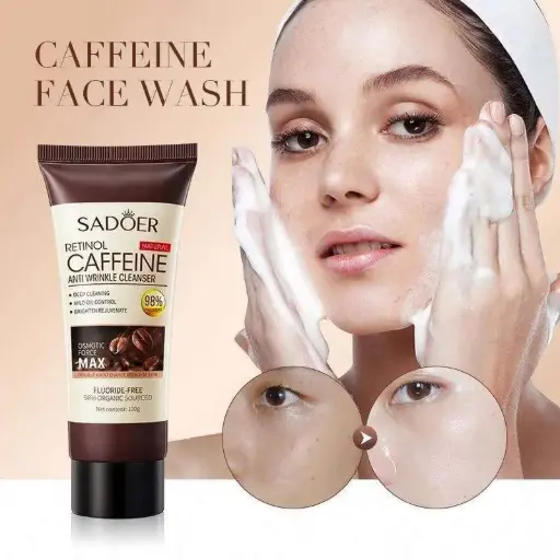 SADOER RETINOL & CAFFEINE ANTI WRINKLE CLEANSER (SADOER - 100g)