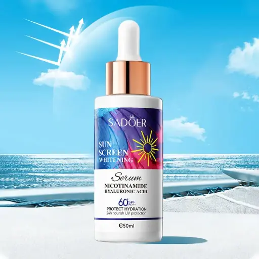 SADOER SUN SCREEN WHITENING SERUM NICOTINAMIDE HYALURONIC ACID (SPF 60+ PA+++ - 50ml)
