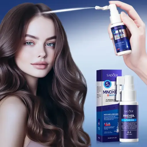  Minoxidil Biotin Hair Growth Serum 5%  (SADOER)