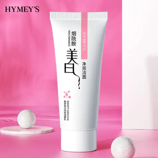 غسول الوجه هايميز بالنياسيناميد للتفتيح والتنظيف العميق (HYMEY'S Niacinamide Whitening Cleanser)