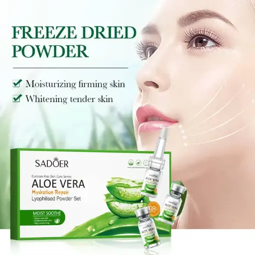 Coffret Poudre Lyophilisée À L'Aloe Vera Réparation Et Hydratation (SADOER)