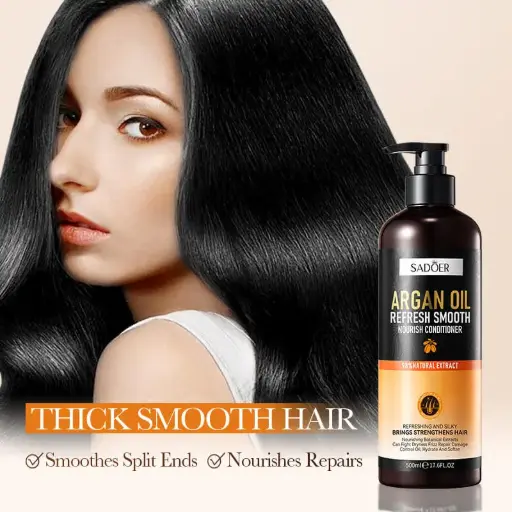 بلسم سادوير بزيت الأرجان لتغذية وتنعيم الشعر (SADOER Argan Oil Refresh Smooth Nourish Conditioner - 500ml)