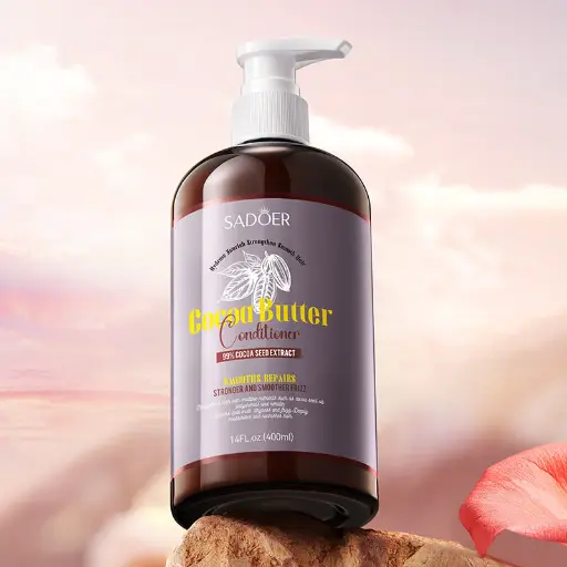 APRÈS-SHAMPOOING AU BEURRE DE CACAO ADOUCISSANT ET RÉPARATEUR (SADOER)