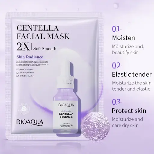 Centella Facial Mask 2X Soft Smooth Skin Radiance (BIOAQUA)