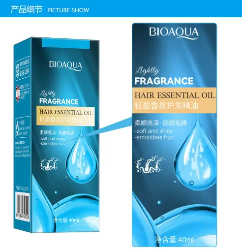  سيروم بيواكوا زيت الشعر المعطر الخفيف للتنعيم واللمعان (BIOAQUA Lightly Fragrance Hair Essential Oil - 40ml)