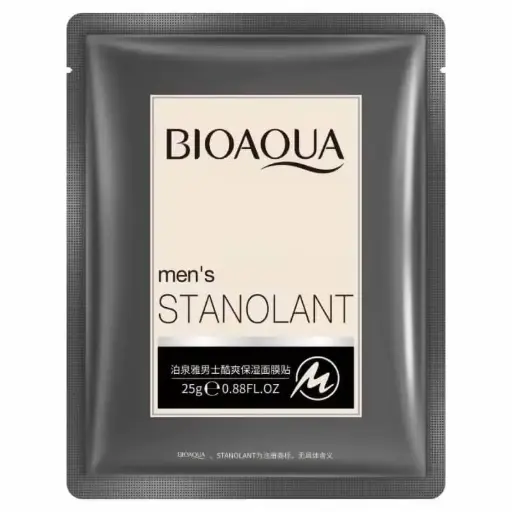 [P,,ت م و54.] BIOAQUA MEN'S STANOLANT COOL MOISTURIZING FACIAL MASK