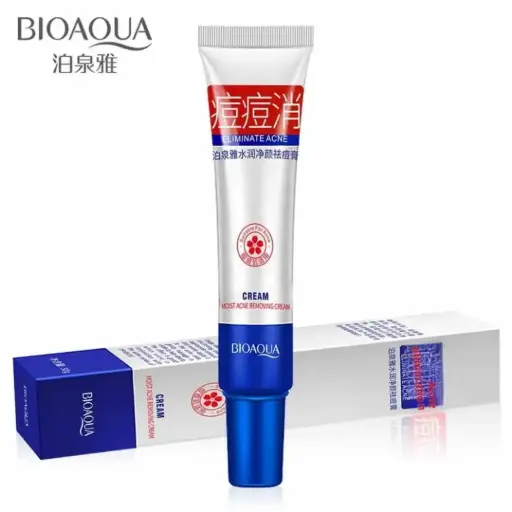 [T,,ت ك ب8] BIOAQUA Acne Removing and Rejuvenating Cream (Pure Skin Moisture Cream).