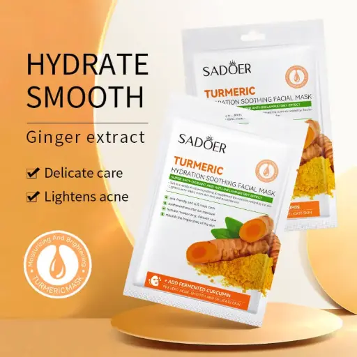 [A,,ت م و3.] SADOER Masque Visage Apaisant et Hydratant au Curcuma (SADOER)