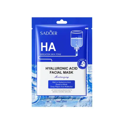 [A,,ت م و32.]  Hyaluronic Acid Facial Mask (SADOER)