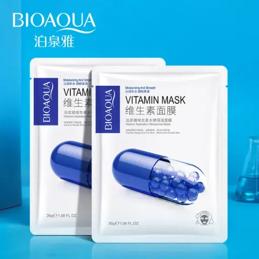 [A,,ت م و15.] قناع الوجه بالفيتامينات للترطيب العميق وتنعيم البشرة (BIOAQUA)