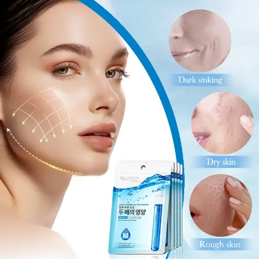 [T,,ت م و27.] قناع الوجه بخلطة السكوالان وحمض الهيالورونيك للترطيب المكثف والتغذية المتعددة (BIOAQUA)