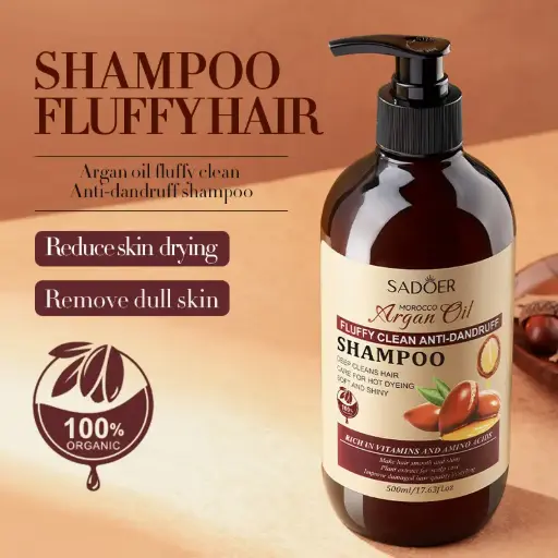 [O,,ت ش ش16.] Morocco Argan Oil Fluffy Clean Anti-Dandruff Shampoo (SADOER)
